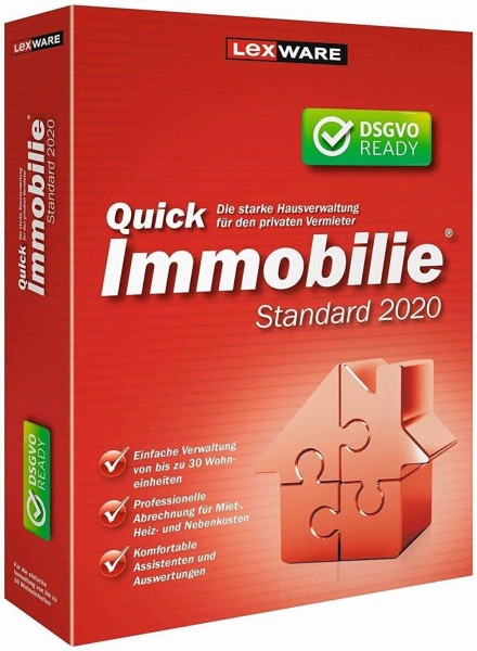 Lexware QuickImmobilie Standard 2020, 30 Wohneinheiten, 365 Tage Version