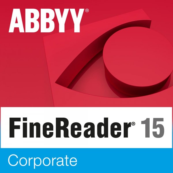 ABBYY FineReader 15 Corporate, 1 User, WIN, Vollversion, Download