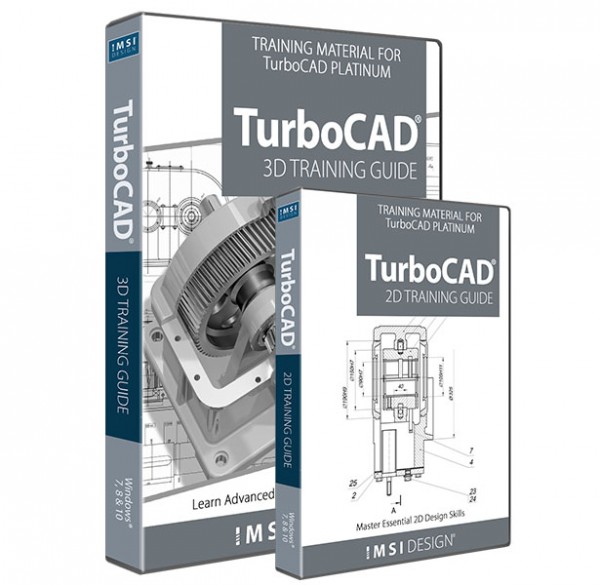 2D/3D Training Guide Bundle for TurboCAD, English