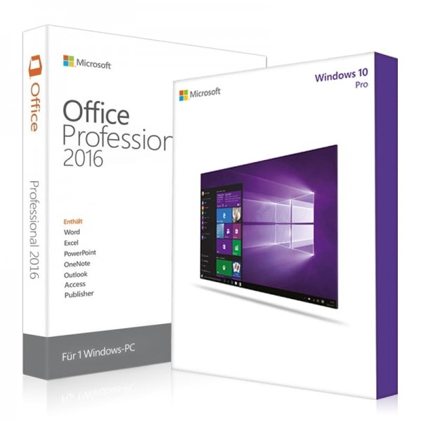 Windows 10 Pro + Office 2016 Professional