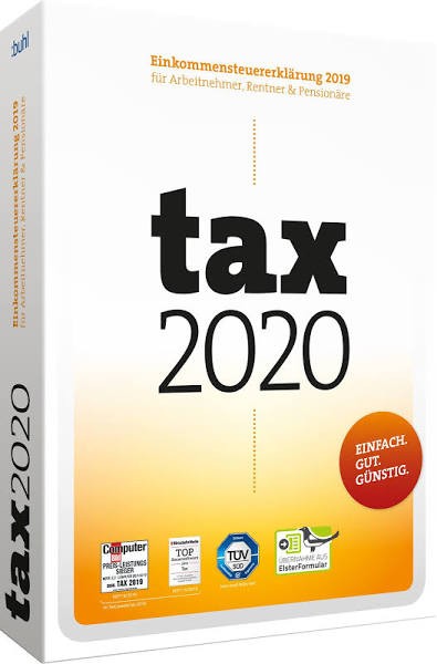 tax 2020, für die Steuererklärung 2019